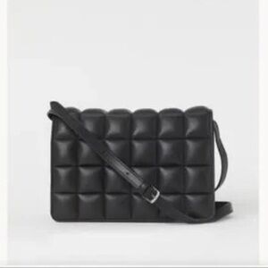 Black Quilted Crossbody Bag